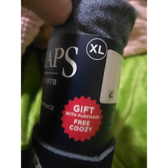 Chaps Mens Navy Blue Short Sleeve Performance Graphic T-Shirt & Coozy - Picture 6 of 8